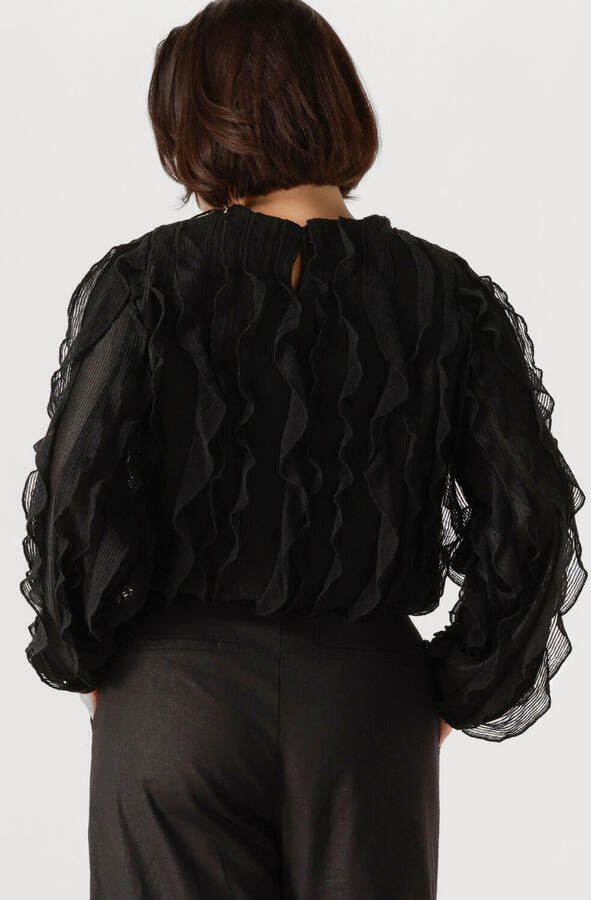 Y.A.S. Dames Tops & T-shirts Yasmezuna Ls Top Zwart - Foto 3