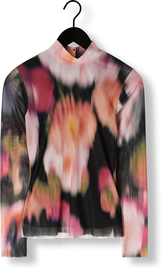 Y.A.S. Dames Tops & T-shirts Yasmindy High Neck Ls Mesh Top Multi - Foto 3