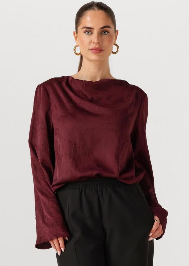 Y.A.S. Dames Tops & T-shirts Yasnimbo Ls Top Bordeaux - Foto 4