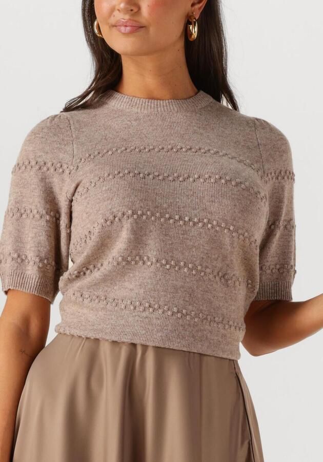 Y.A.S. Dames Tops & T-shirts Yasnimo Ss Knit Pullover Zand - Foto 3