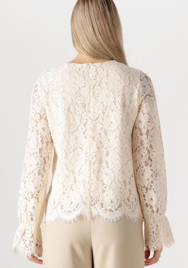 Y.A.S. Dames Tops & T-shirts Yasperla Ls Lace Top S. Noos Ecru - Foto 2