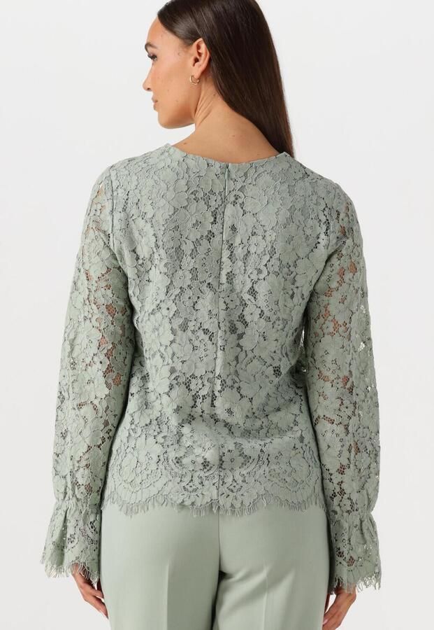 Y.A.S. Dames Tops & T-shirts Yasperla Ls Lace Top S. Noos Mint - Foto 3