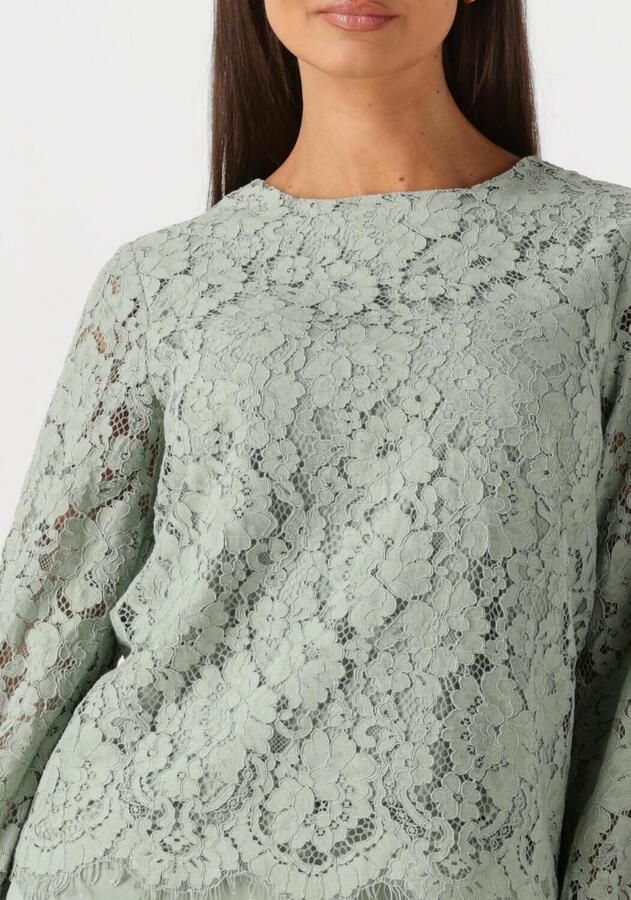 Y.A.S. Dames Tops & T-shirts Yasperla Ls Lace Top S. Noos Mint - Foto 2