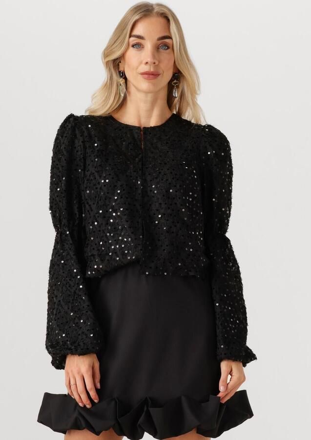 Y.A.S. Dames Tops & T-shirts Yasserala Ls Short Top Zwart - Foto 4