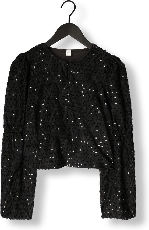 Y.A.S. Dames Tops & T-shirts Yasserala Ls Short Top Zwart - Foto 3