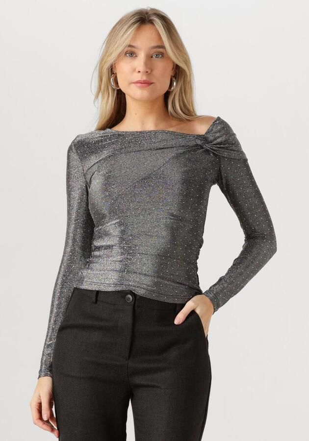 Y.A.S. Dames Tops & T-shirts Yasstarla Ls Off Shoulder Top Zilver - Foto 4