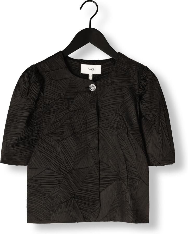 Y.A.S. Dames Tops & T-shirts Yasvibe Ss Top Zwart