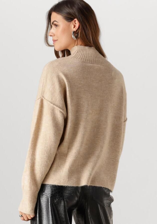 Y.A.S. Dames Truien & Vesten Yasbalis Ls High Neck Knit Beige - Foto 3