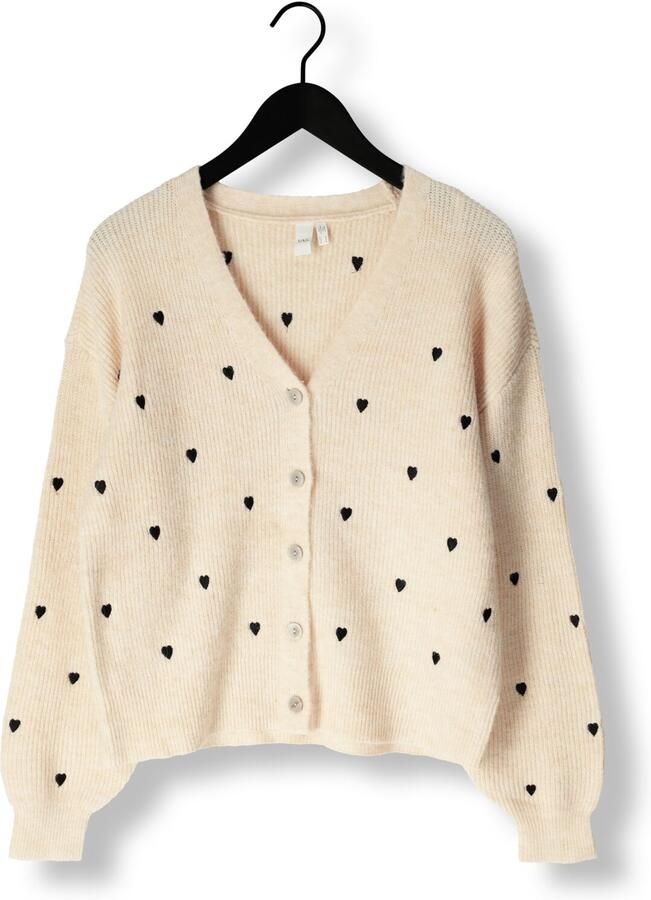 Y.A.S. Dames Truien & Vesten Yasbow Ls Embroided Knit Cardigan Creme