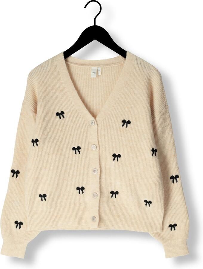 Y.A.S. Dames Truien & Vesten Yasbow Ls Embroided Knit Cardigan Ecru