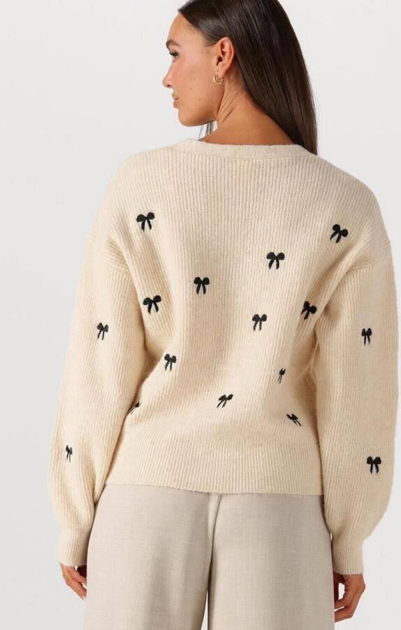 Y.A.S. Dames Truien & Vesten Yasbow Ls Embroided Knit Cardigan Ecru - Foto 3