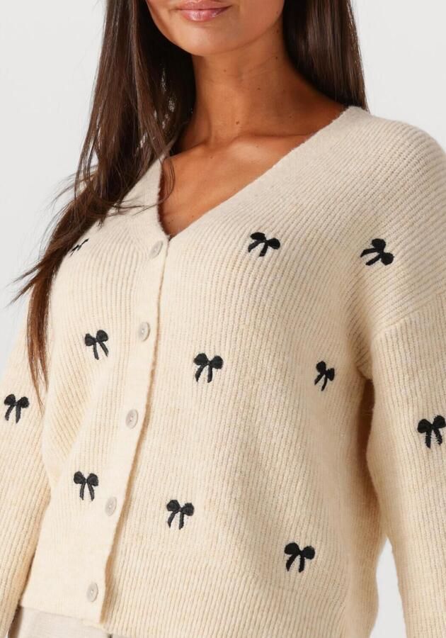 Y.A.S. Dames Truien & Vesten Yasbow Ls Embroided Knit Cardigan Ecru - Foto 2