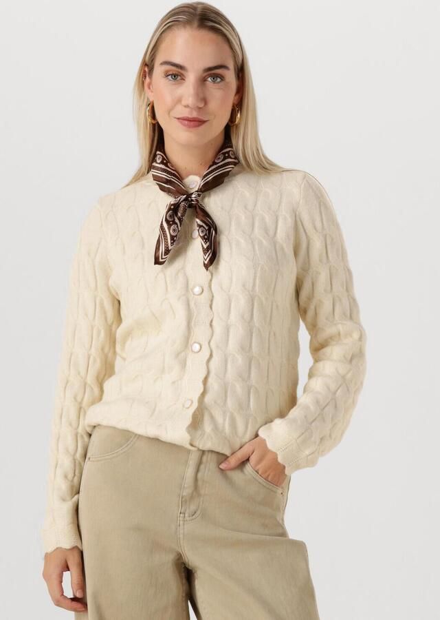 Y.A.S. Dames Truien & Vesten Yasbubera Ls Knit Cardigan Ecru - Foto 4