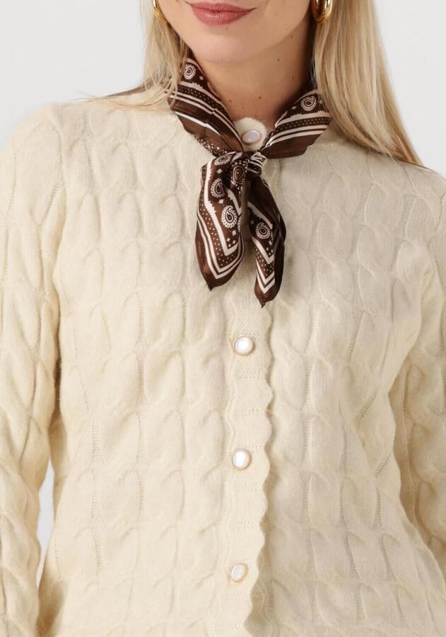 Y.A.S. Dames Truien & Vesten Yasbubera Ls Knit Cardigan Ecru