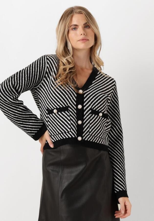 Y.A.S. Dames Truien & Vesten Yascharla Ls Sequin Knit Cardigan Zwart - Foto 4