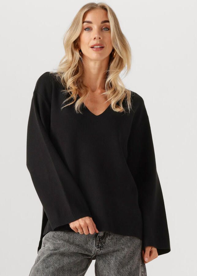 Y.A.S. Dames Truien & Vesten Yaselma Ls V-neck Knit Pullover Zwart - Foto 4