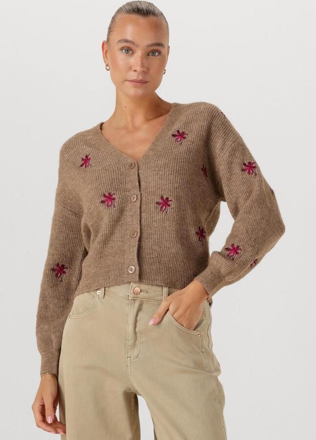 Y.A.S. Dames Truien & Vesten Yasfleur Ls Knit Cardigan Camel - Foto 4
