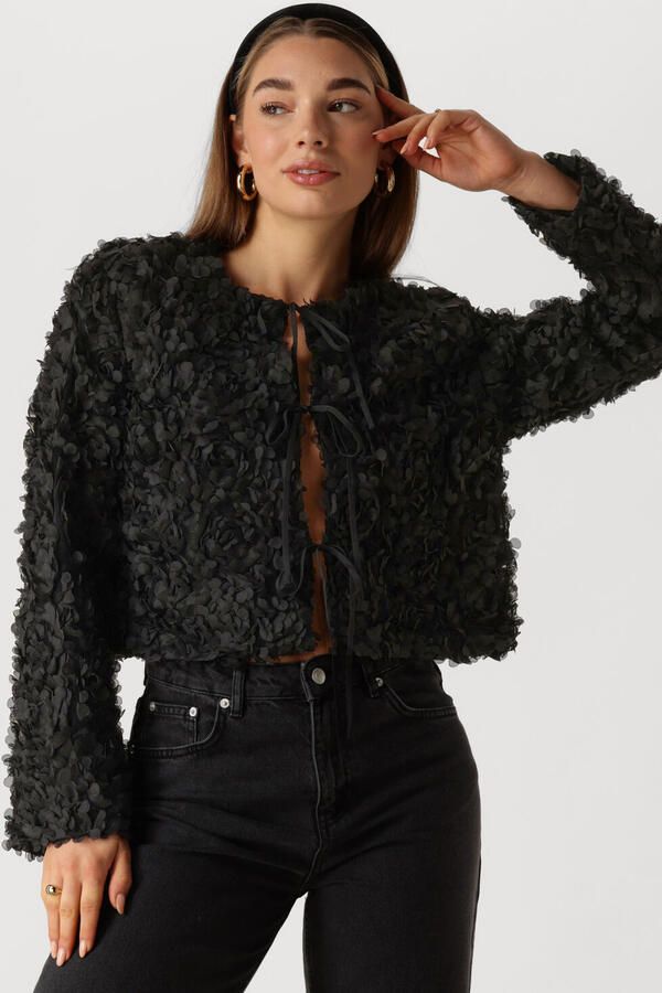 Y.A.S. Dames Truien & Vesten Yasflowi Ls Jacket Zwart - Foto 4