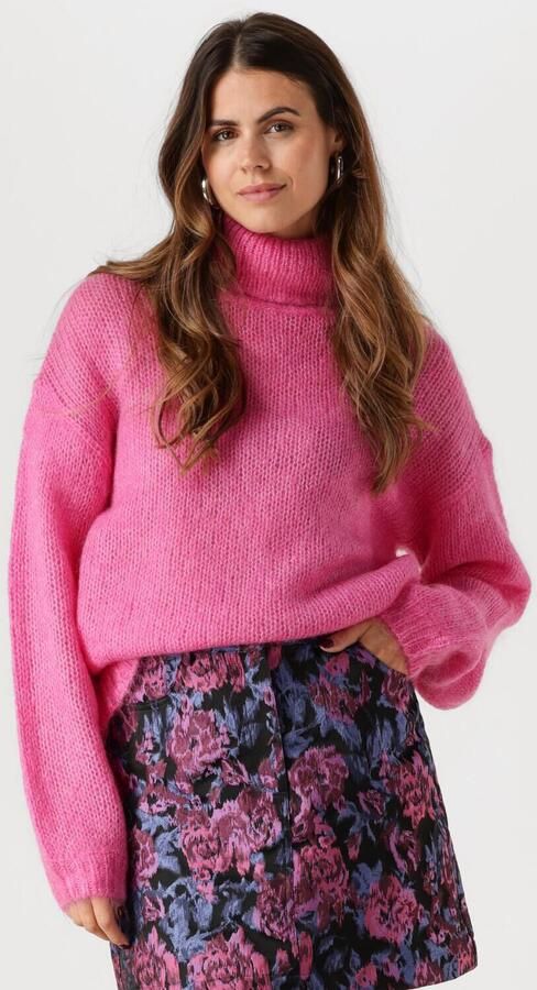 Y.A.S. Dames Truien & Vesten Yaslambi Ls Knit Rollneck Pullover Fuchsia - Foto 4