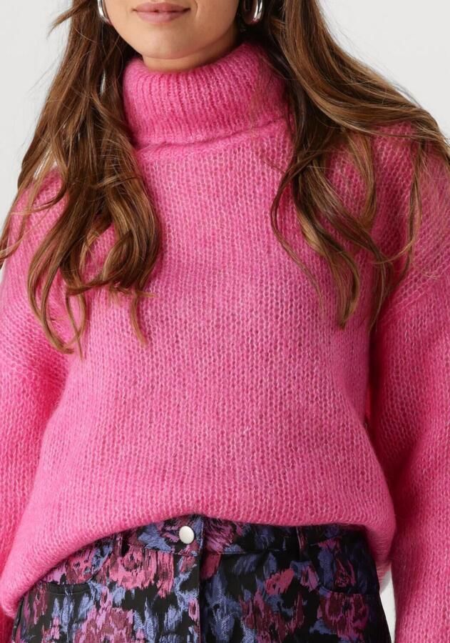 Y.A.S. Dames Truien & Vesten Yaslambi Ls Knit Rollneck Pullover Fuchsia