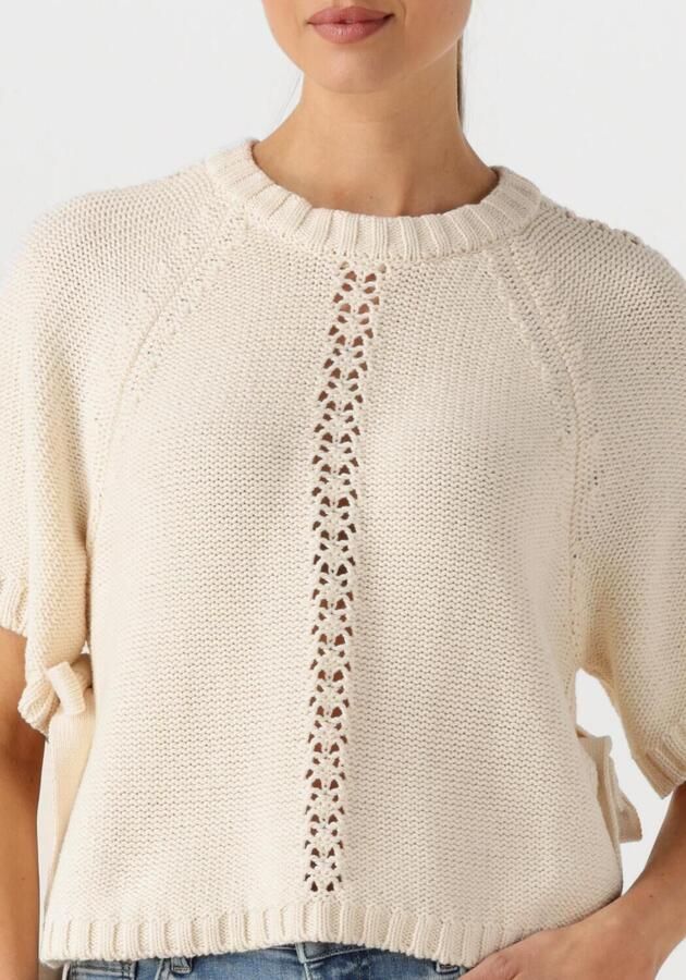 Y.A.S. Dames Truien & Vesten Yaslamina Ss Knit Top Ecru - Foto 2