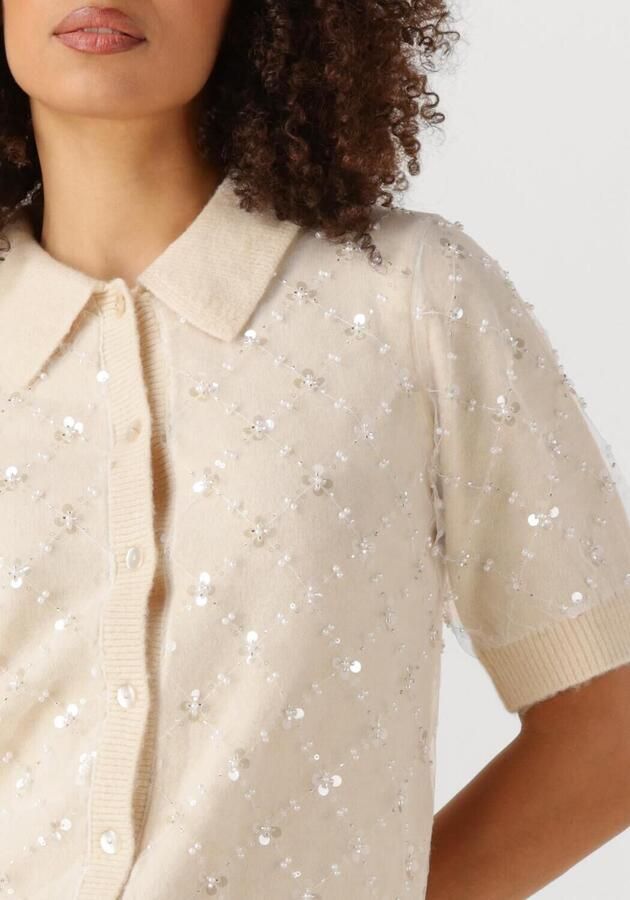 Y.A.S. Dames Truien & Vesten Yasmerilla Ss Knit Cardigan Ecru - Foto 2