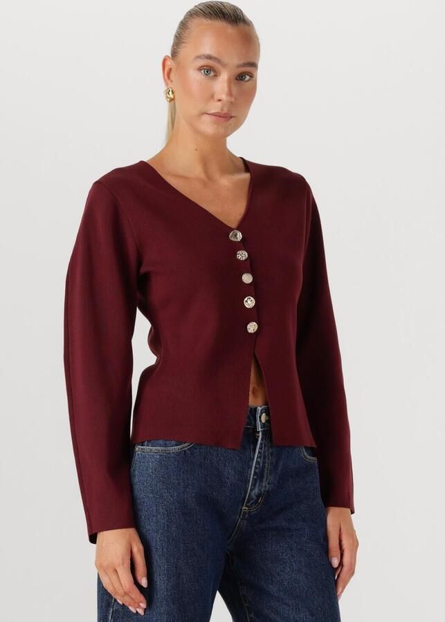 Y.A.S. Dames Truien & Vesten Yasmikkala Ls Knit Cardigan S. Bordeaux - Foto 4
