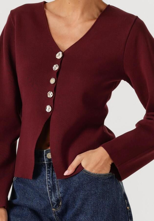 Y.A.S. Dames Truien & Vesten Yasmikkala Ls Knit Cardigan S. Bordeaux - Foto 3