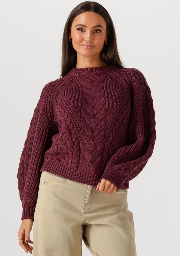 Y.A.S. Dames Truien & Vesten Yasnansa Ls Knit Pullover S. Bordeaux - Foto 4