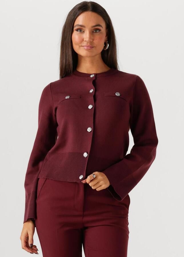 Y.A.S. Dames Truien & Vesten Yaspimi Ls Knit Cardigan S. Bordeaux - Foto 4