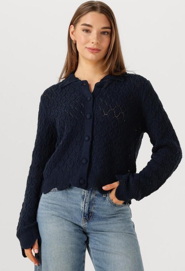 Y.A.S. Dames Truien & Vesten Yassava Ls Knit Cardigan Donkerblauw - Foto 4