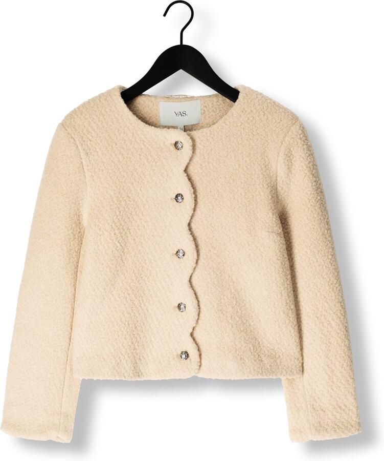 Y.A.S Zand LS Jack voor Stijlvolle Vrouwen Beige Dames