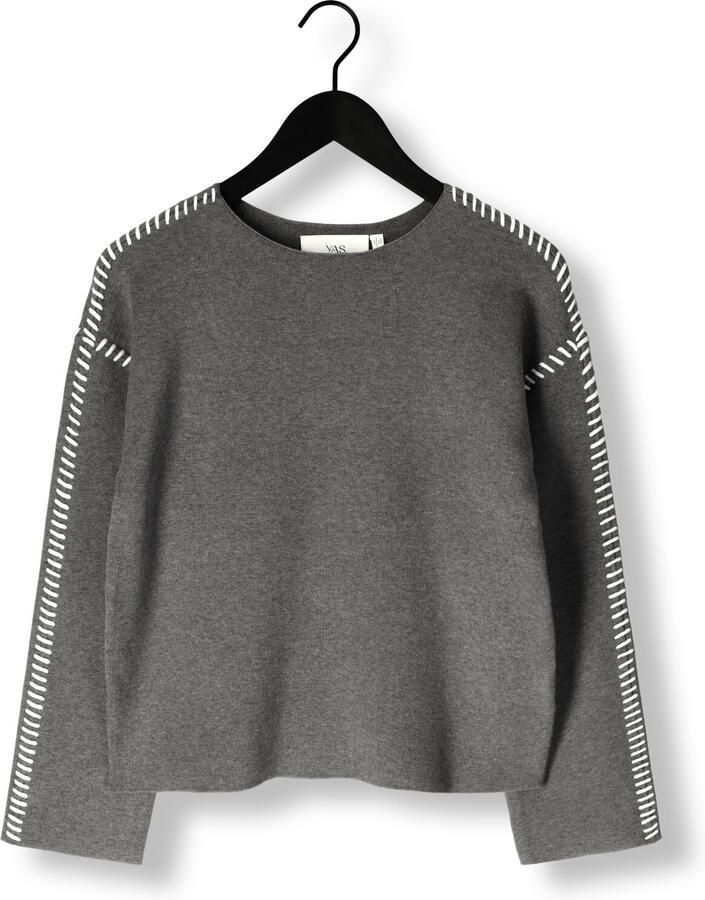 Y.A.S. Dames Truien & Vesten Yasstitcha Ls Knit Pullover Grijs
