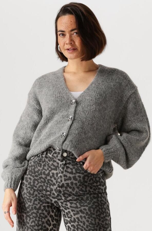 Y.A.S. Dames Truien & Vesten Yasvigga Ls Knit Cardigan Grijs - Foto 4
