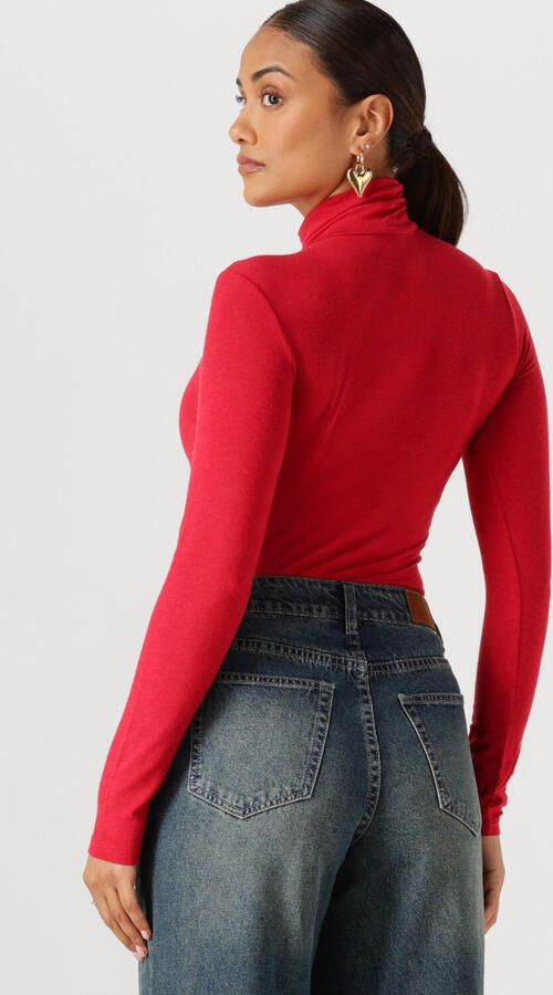 Y.A.S. Dames Truien & Vesten Yaswoola Ls High Neck Top Rood - Foto 3