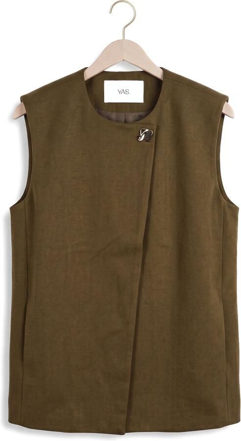 Y.A.S. YAS Dames Blazers Yascolera Waistcoat S Groen - Foto 3