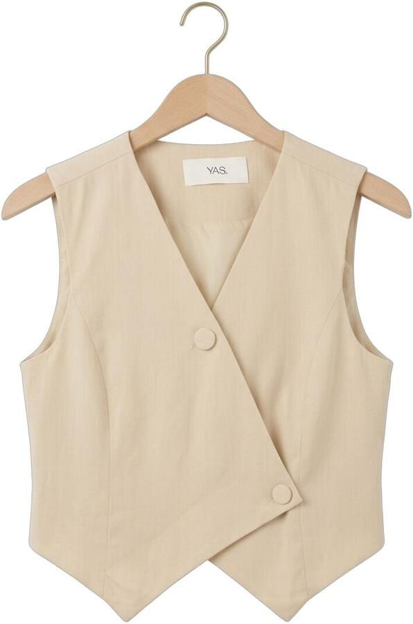 Y.A.S. YAS Dames Blazers Yasfrida Waistcoat Ecru - Foto 4
