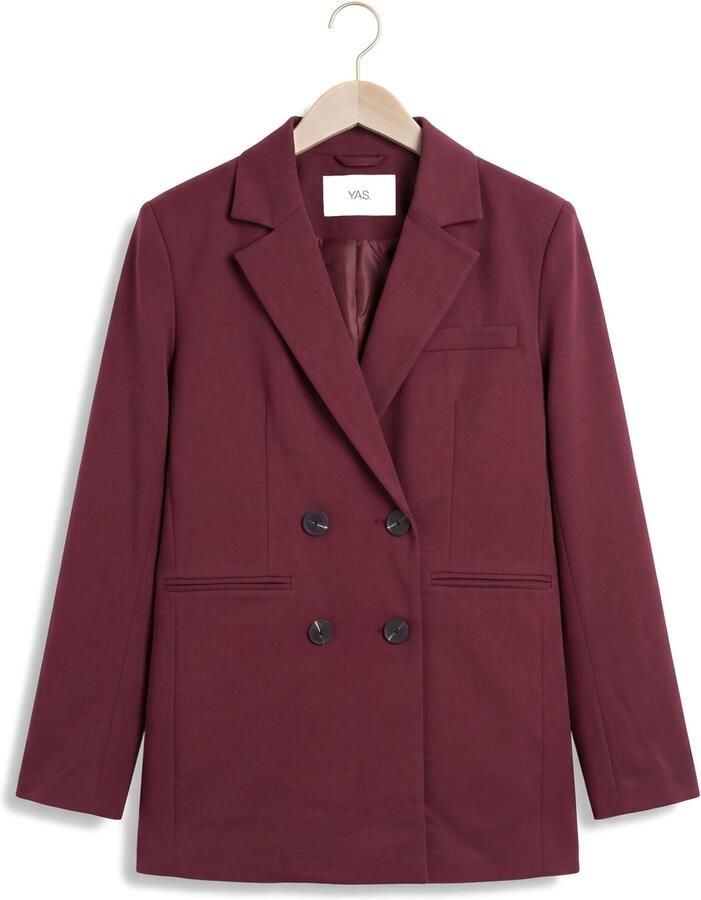 Y.A.S. YAS Dames Blazers Yaslikka Ls Oversized Blazer Bordeaux - Foto 2