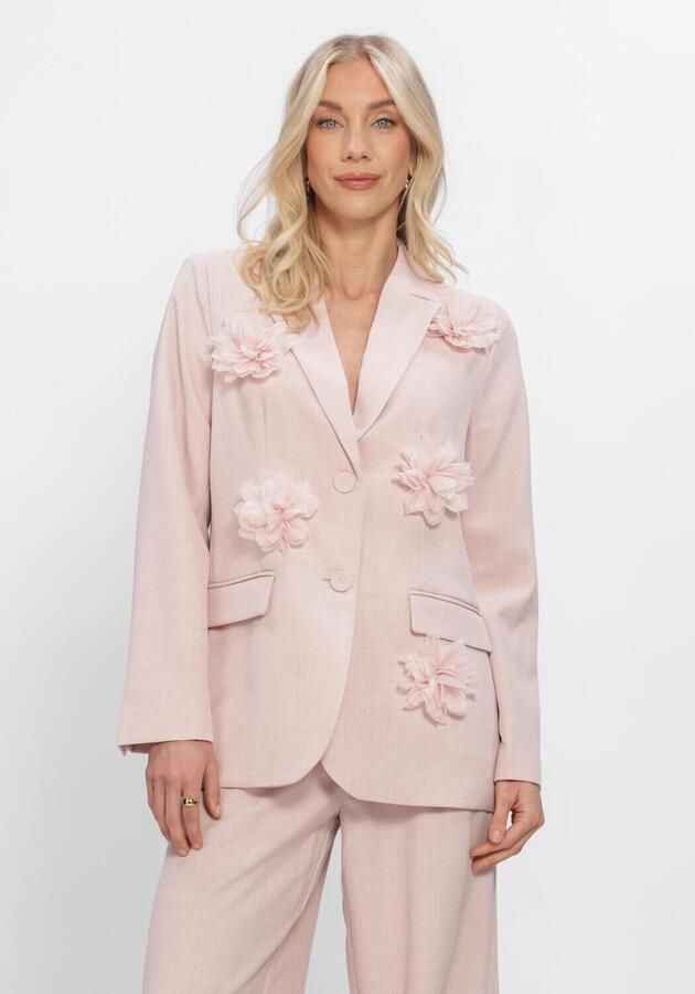 Y.A.S. YAS Dames Blazers Yasmimi Ls Flower Blazer Lichtroze