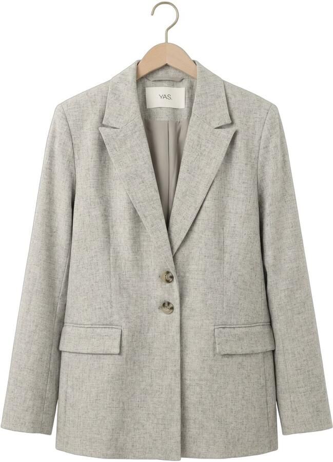 Y.A.S. YAS Dames Blazers Yasriu Ls Blazer Lichtgrijs - Foto 2