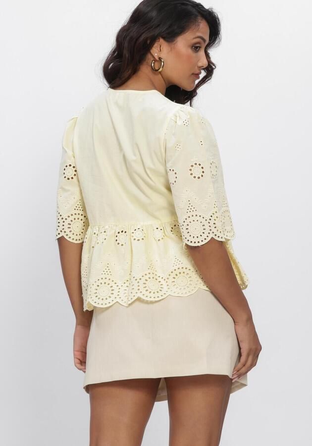 Y.A.S. YAS Dames Blouses Yascornelia 2 4 Tie Top S. Noos Geel - Foto 4