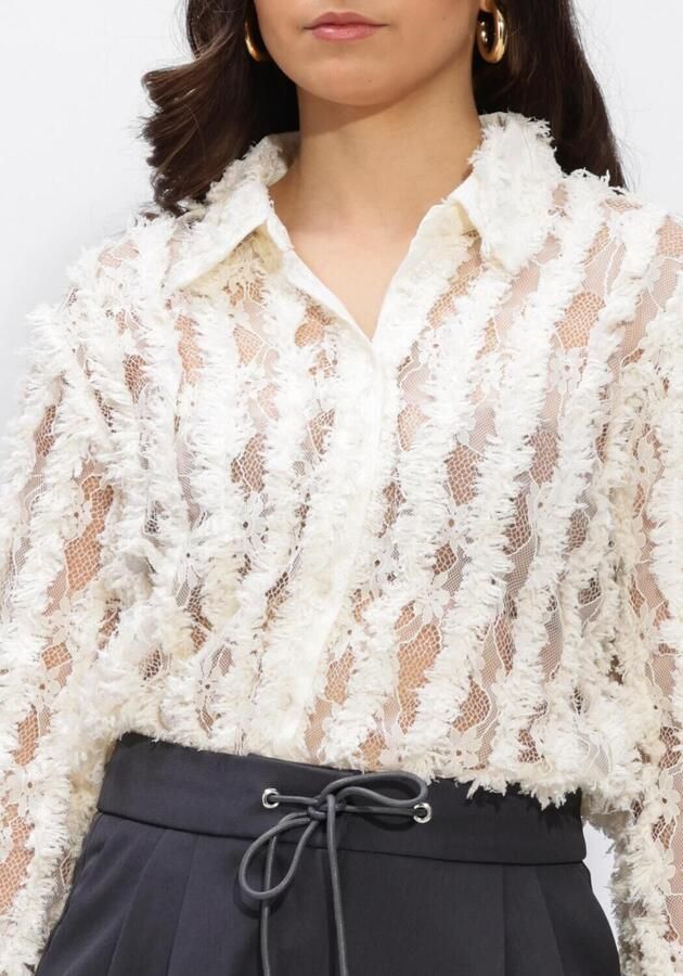 Y.A.S. YAS Dames Blouses Yasfrayly Ls Shirt Gebroken Wit - Foto 3