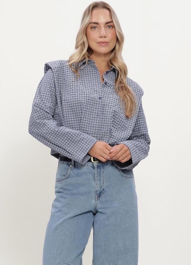 Y.A.S. YAS Dames Blouses Yasgilla Ls Shirt Story Blauw