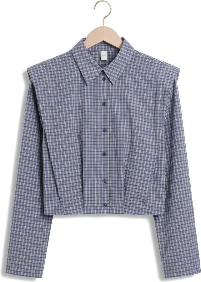 Y.A.S. YAS Dames Blouses Yasgilla Ls Shirt Story Blauw - Foto 2