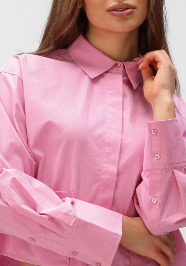 Y.A.S. YAS Dames Blouses Yaslee Ls Short Shirt Roze - Foto 4