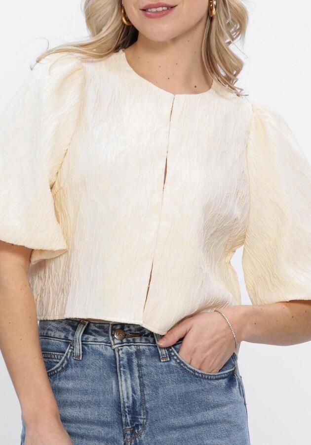 Y.A.S. YAS Dames Blouses Yasminu 2 4 Short Top Creme - Foto 4