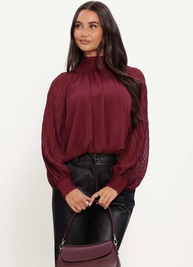 Y.A.S. YAS Dames Blouses Yasolera Ls Top S. Bordeaux