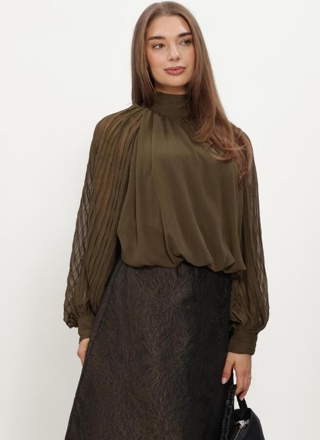 Y.A.S. YAS Dames Blouses Yasolera Ls Top S. Groen
