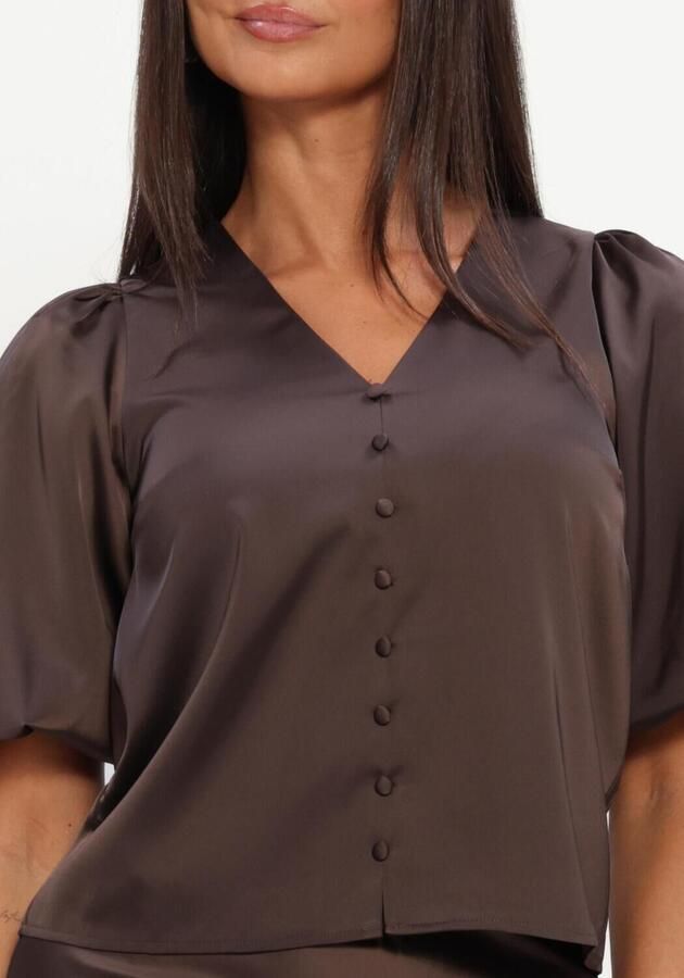 Y.A.S. YAS Dames Blouses Yaspella 2 4 V-neck Top Bruin - Foto 4