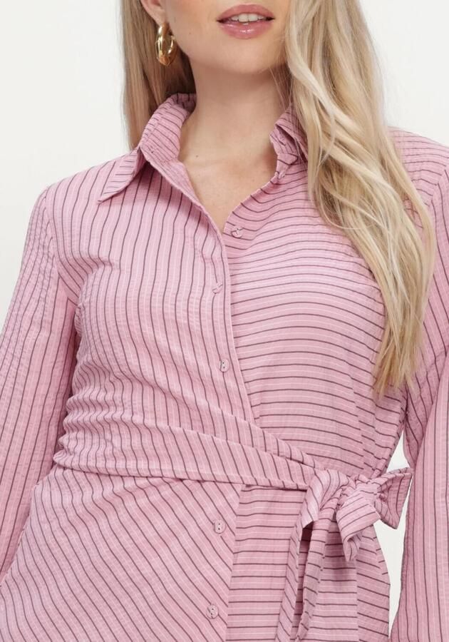 Y.A.S. YAS Dames Blouses Yasrayly Esta Ls Tie Shirt Roze - Foto 3